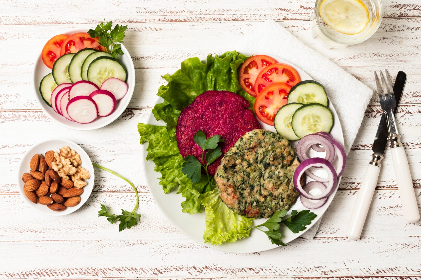 a plate of food on a table